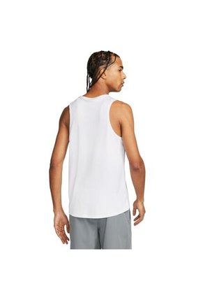 Camiseta Esqueleto Nike Miler Tank-Blanco