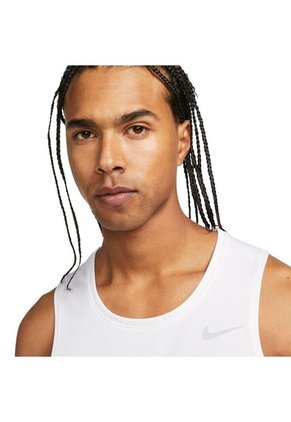 Camiseta Esqueleto Nike Miler Tank-Blanco