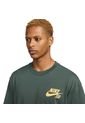 Camiseta Nike Sb T Shirt-Verde/Dorado de Nike