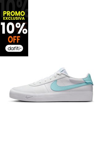 Tenis Hombre Nike Court Shot Blanco/Celeste Nike