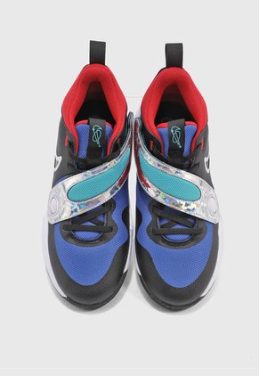 Tenis Basketball Negro-Azul-Rojo Nike Hustle D 11 SE