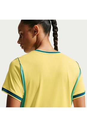 Camiseta Mujer Nike Brasil Local 2026 Amarillo