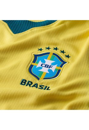 Camiseta Mujer Nike Brasil Local 2026 Amarillo