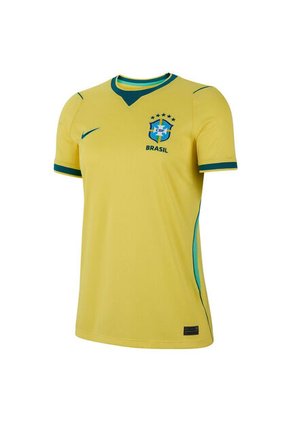 Camiseta Mujer Nike Brasil Local 2026 Amarillo