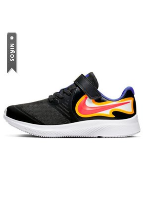 Tenis Nike Star Runner 2 Fire Para Niños-Negro