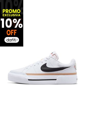 Tenis Mujer Nike Court Legacy Lift Blanco Nike