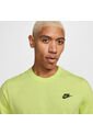 Camiseta Hombre Lifestyle Nike Sportswear Club Amarillo de Nike