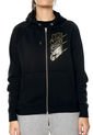 Chaqueta Negro-Dorado Nike W Nsw Hoodie Fz Bb Shine de Nike