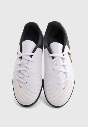 Guayo Blanco-Negro-Dorado Nike Jr. Phantom GX II Club IC