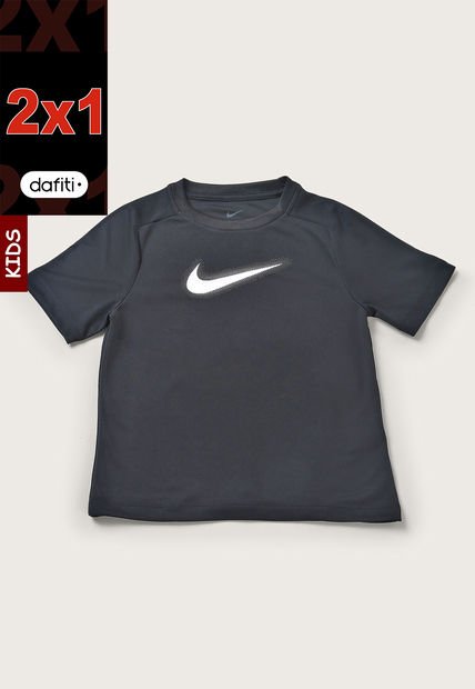 Camiseta Negro-Blanco Nike Dri-FIT Multi+
