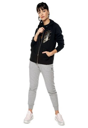 Chaqueta Negro-Dorado Nike W Nsw Hoodie Fz Bb Shine