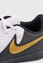 Guayo Blanco-Negro-Dorado Nike Jr. Phantom GX II Club IC de Nike