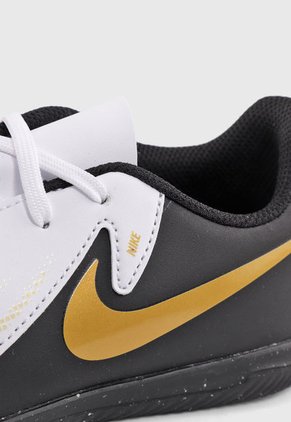 Guayo Blanco-Negro-Dorado Nike Jr. Phantom GX II Club IC