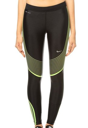 Legging Negro-Amarillo Nike Power Speed Tight