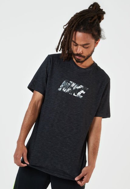 Camiseta Negro-Gris Nike Dri-Fit Club