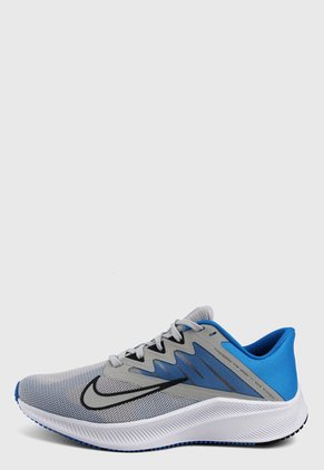 Tenis Running Gris-Azul-Blanco Nike Quest 3