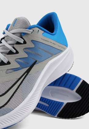 Tenis Running Gris-Azul-Blanco Nike Quest 3