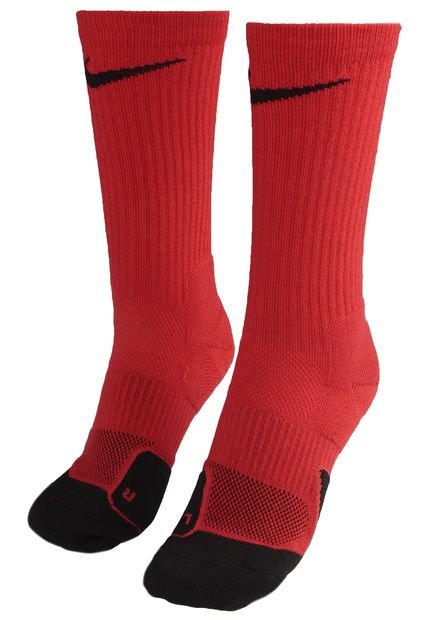 Calcetines Rojo-Negro Nike Elite Cushioned