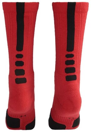 Calcetines Rojo-Negro Nike Elite Cushioned