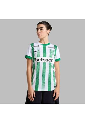 Camiseta Nike Mujer Atlético Nacional Local 25 Verde-Blanco