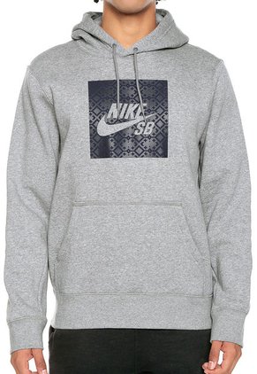Buzo Gris Nike M Nk Sb Nomad Hbr Hoodie Dk Heather