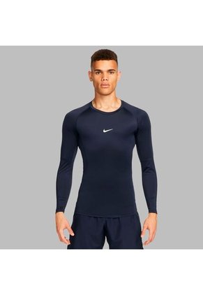 Camiseta Nike Hombre M Np Dri-Fit Tight Top Ls - Azul