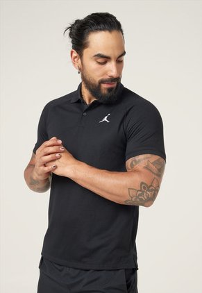 Polo Negro-Blanco Nike Dri-FIT Sport