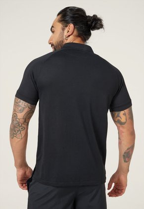 Polo Negro-Blanco Nike Dri-FIT Sport