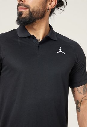 Polo Negro-Blanco Nike Dri-FIT Sport