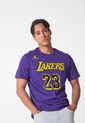Camiseta Violeta-Amarillo-Negro Nike Los Angeles Lakers Statement Edition de Nike