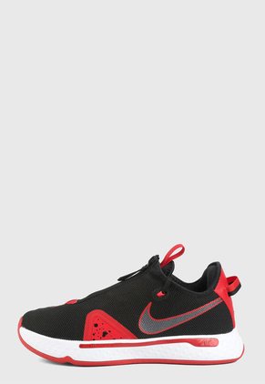 Tenis Basketball Negro-Rojo-Blanco Nike PG 4