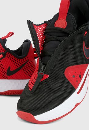Tenis Basketball Negro-Rojo-Blanco Nike PG 4