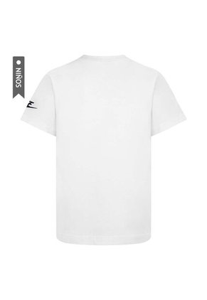 Camiseta Nike Gift Boxy Slv Niños-Blanco