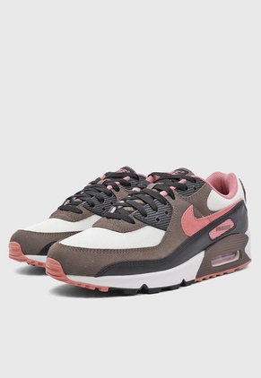 Tenis Lifestyle Blanco-Café-Palo Rosa NIKE Air Max 90