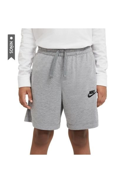 Pantaloneta Nike Jersey Niño-Gris