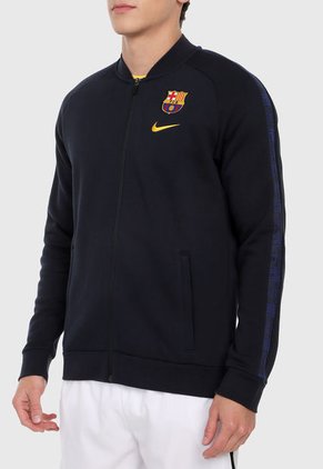Chaqueta Azul Navy-Amarillo-Rojo Nike Fleece FC Barcelona