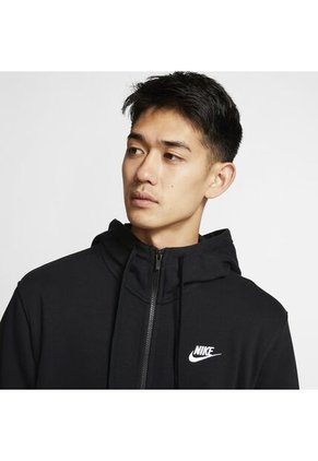 Chaqueta Deportiva Hombre Nike Sportswear Club Hoodie Full-Zip - Negro
