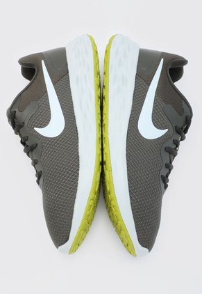 Tenis Running Verde-Azul Grisaceo Nike Revolution 6