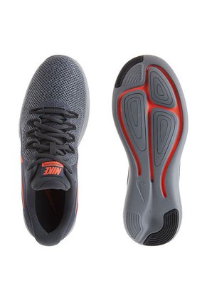 Running Gris Oscuro-Naranja Neón Nike Lunar Apparent