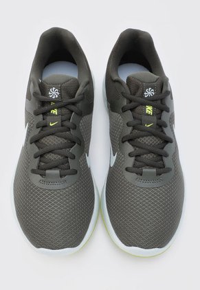 Tenis Running Verde-Azul Grisaceo Nike Revolution 6