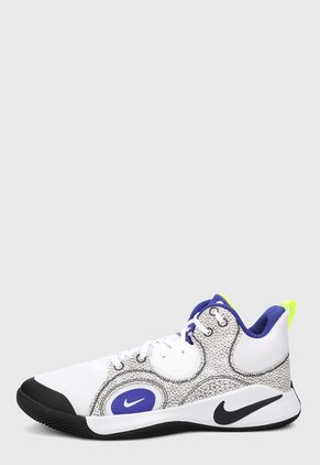 Tenis Basketball Blanco-Gris-Azul Nike Fly.by 2 media EU 41