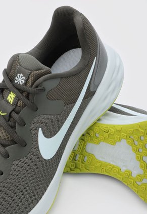 Tenis Running Verde-Azul Grisaceo Nike Revolution 6