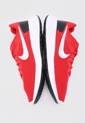 Tenis Running Rojo-Blanco-Negro Nike Revolution 6