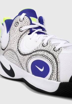 Tenis Basketball Blanco-Gris-Azul Nike Fly.by 2 media EU 41