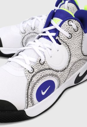 Tenis Basketball Blanco-Gris-Azul Nike Fly.by 2 media EU 41