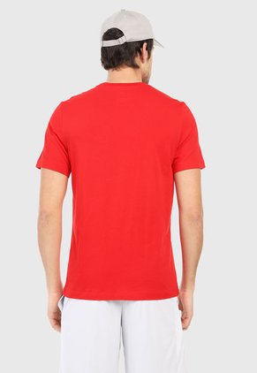 Camiseta Rojo-Blanco Nike Club Tee