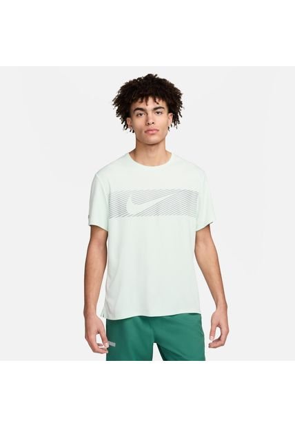 Camiseta Hombre Nike Miler Flash Verde