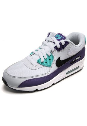 Tenis Blanco-Morado-Verde Nike Air Max 90 Essential