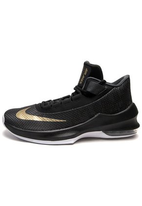 Tenis Basketball Negro-Dorado-Blanco Nike Air Max Infuriate 2 Mid