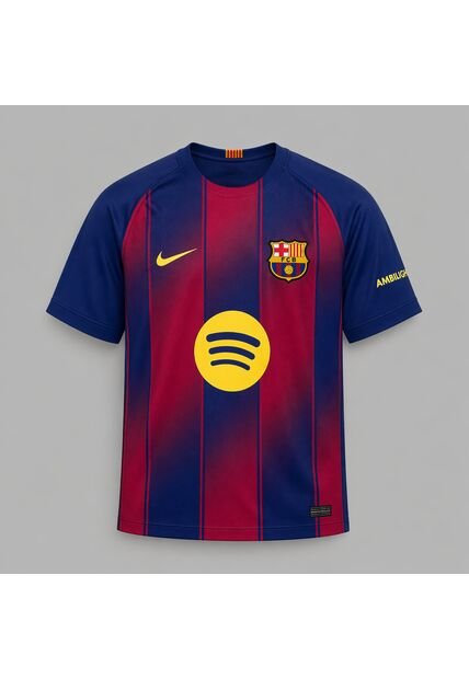 Nike Kids FC Barcelona 25/26 Stadium Home - Azul - Rojo